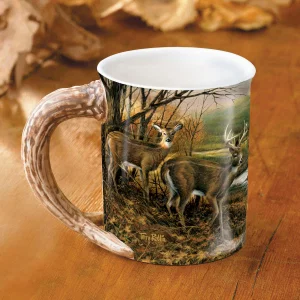 Sculpted Mug Indian Summer - Whitetail Deer 16 oz.