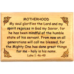 Motherhood Olive Wood Magnet