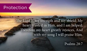 Protection Psalms 28: Pass Along Cards