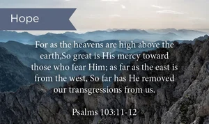 Hope Psalms 103: Pass Along Cards
