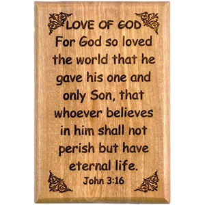 Love of God Olive Wood Magnet