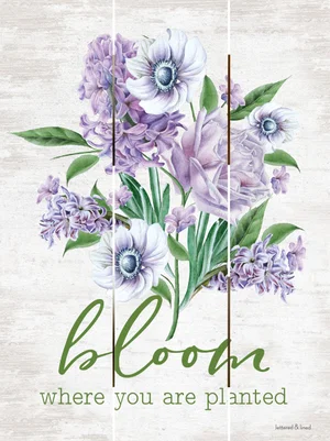Pallet Art Bloom where You are Planted 9x12