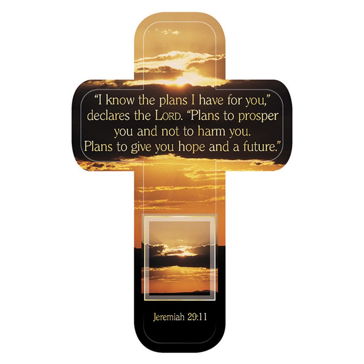 Jeremiah 29:11 Paper Cross Bookmark