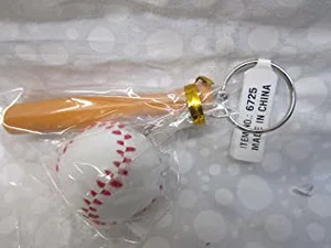 Baseball Bat & Ball Keychain