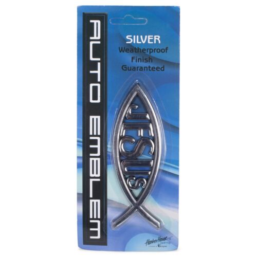 The Jesus Fish Silver Auto Emblem