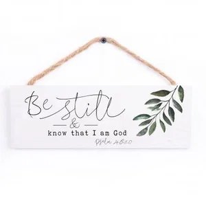Be Still & Know Hanging Sign