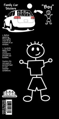 FAMILY CAR STICKERS- BOY
