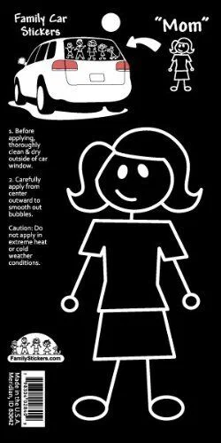 FAMILY CAR STICKERS- MOM