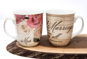 Mug : Mr. & Mrs. Stoneware 16oz