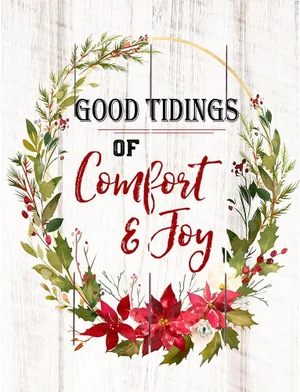 Pallet Art Good Tidings 9x12