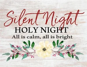 Pallet Art Silent Night 9x12