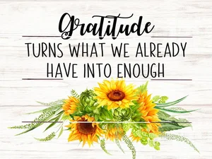 Pallet Art Gratitude 9x12