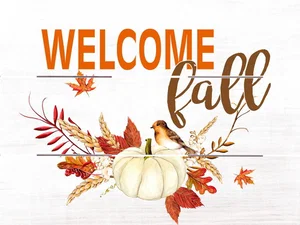 Pallet Art Welcome Fall 9x12