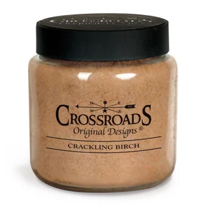 Candle Birch Crock Crackling Birch 16 oz
