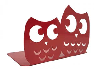 Book Ends Red Owl Set of 2
