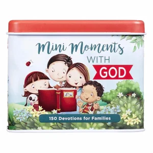 Devotional Cards for Kids in Tin Mini Moments with God