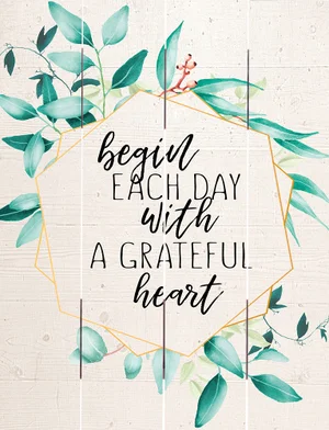 Pallet Art Grateful Heart 9x12