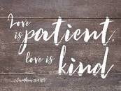 Cutting Board Glass Love is Patient, Love is Kind 1Corinthians 13:4