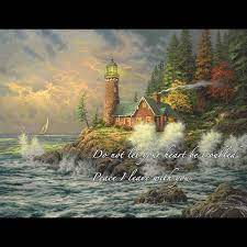 Cutting Board Glass Courage Do not Let Your Heart be Troubled,