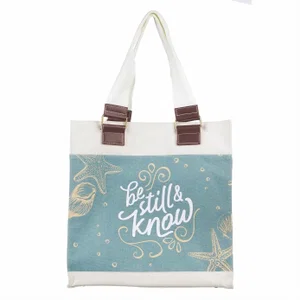 Canvas Tote Bag Be Still - Psalm 46:10