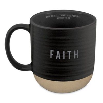Image of Ceramic Mug Faith Matt 19:26, 18 oz