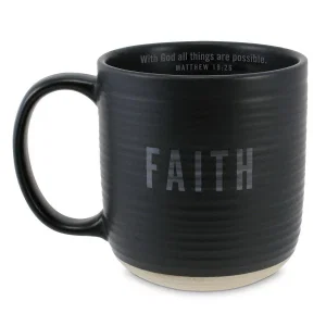 Ceramic Mug Faith Matt 19:26, 18 oz