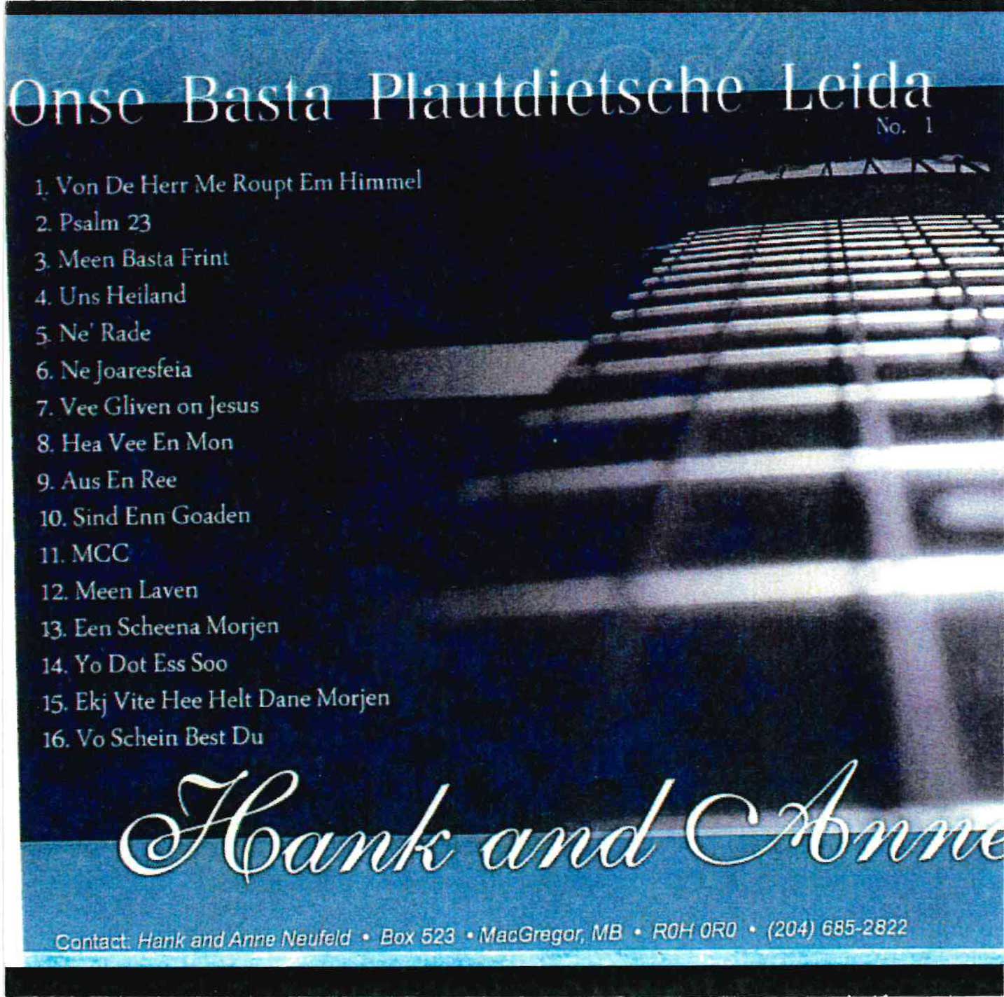 Image of German: Onse Basta Plautdietsche Leida CD -Hank Neufled