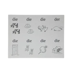 German Picture Flash Cards