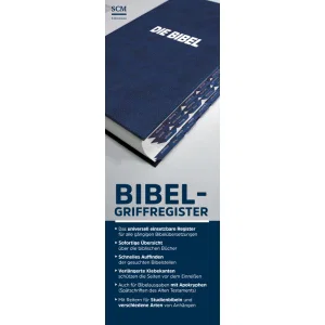 Bibel-Griffregister- Blau German Bible Tabs blue