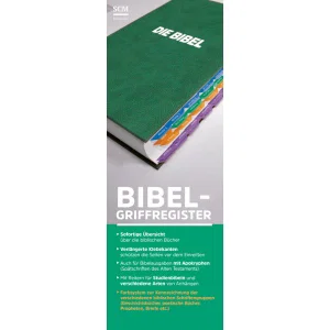 Bibel-Griffregister mit Farbsystem German Bible Tabs Colorcoded