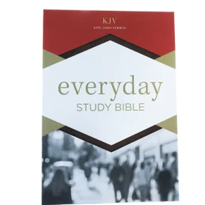 KJV Everyday Study Bible, British Tan Leathertouch