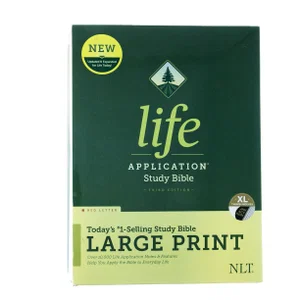 NLT Life Application Study Bible, Third Edition, Large Print Red Letter