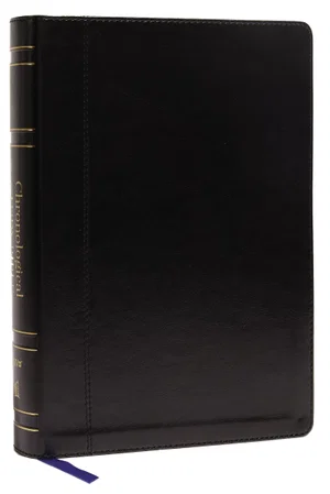 NIV Chronological Study Bible, Leathersoft, Black, Comfort Print