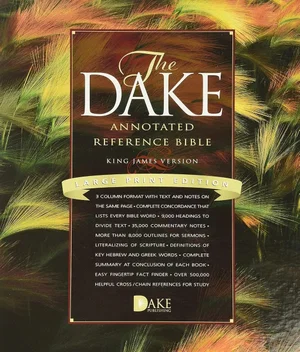 KJV Dake Reference Bible/Large Print-Black Bonded Leather