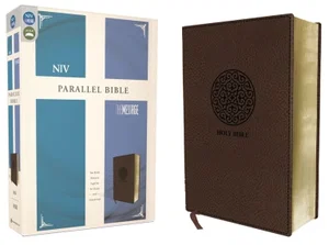 Parallel NIV & The Message Bible, Brown Leathersoft