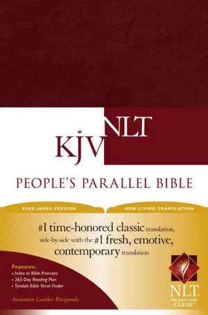 KJV/NLT People's Parallel Bible-Burgundy Imitation Leather
