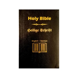 Bible German / English Deluxe Bonded Leather Thumb Index 6" x 8.75"