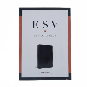 ESV Study Bible/Personal Size-Black Genuine Leather