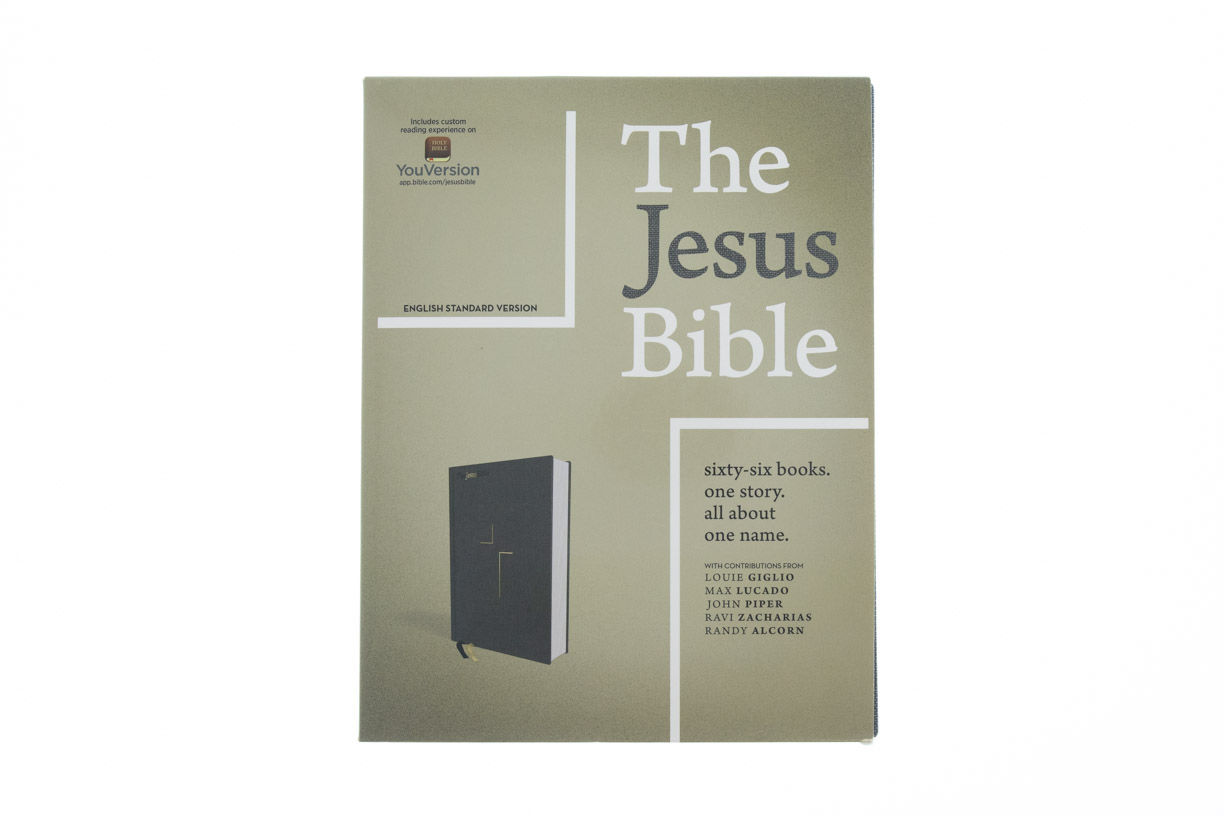 Image of ESV The Jesus Bible, Cloth over Board, Gray Hardcover