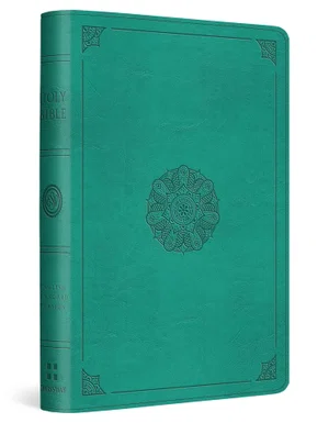 ESV Compact Bible (TruTone, Turquoise, Emblem Design)