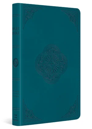 ESV Thinline Bible Trutone, Deep Teal, Rotunda Design