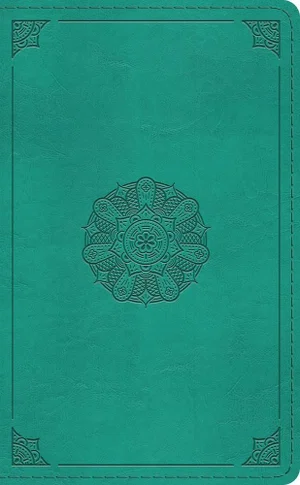 ESV Pocket Bible (Trutone, Turquoise, Emblem Design)