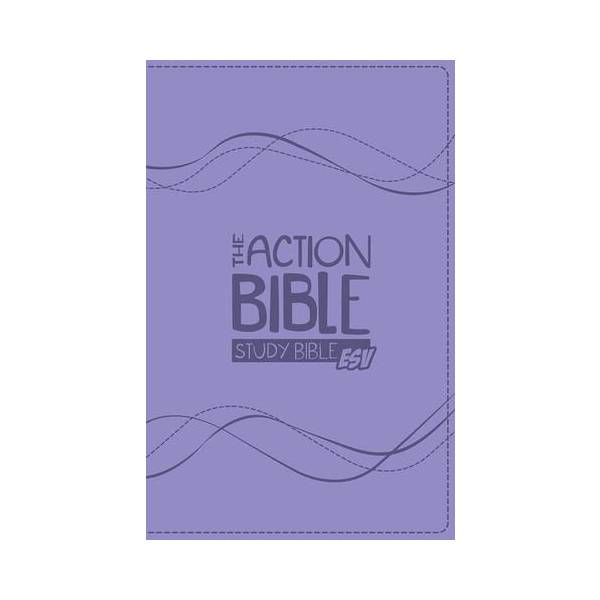 Image of Action Bible Study Bible-ESV – Lavender