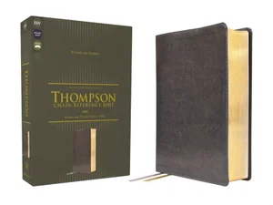 ESV Thompson Chain-Reference Bible, Leathersoft, Grey, Red Letter