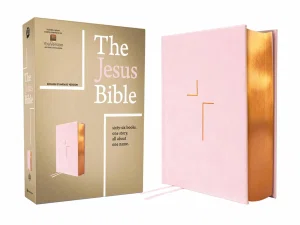ESV The Jesus Bible, Pink Leathersoft Over Board