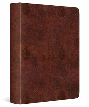 ESV Single Column Journaling Bible (Trutone, Chestnut, Leaves Design)