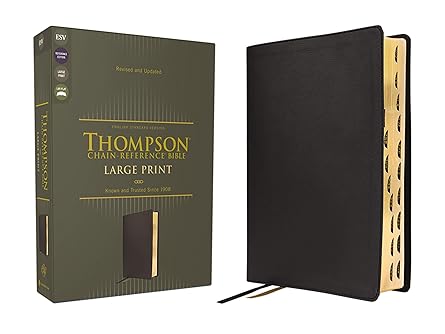 ESV Thompson Chain-Reference Bible, Large Print, Black, Indexed