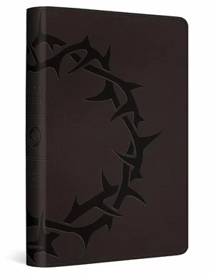 ESV Compact Bible -TruTone, Charcoal, Crown Design