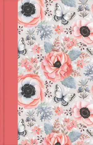 Go-Anywhere KJV Study Bible -Coral Butterfly -Thumb-Indexed