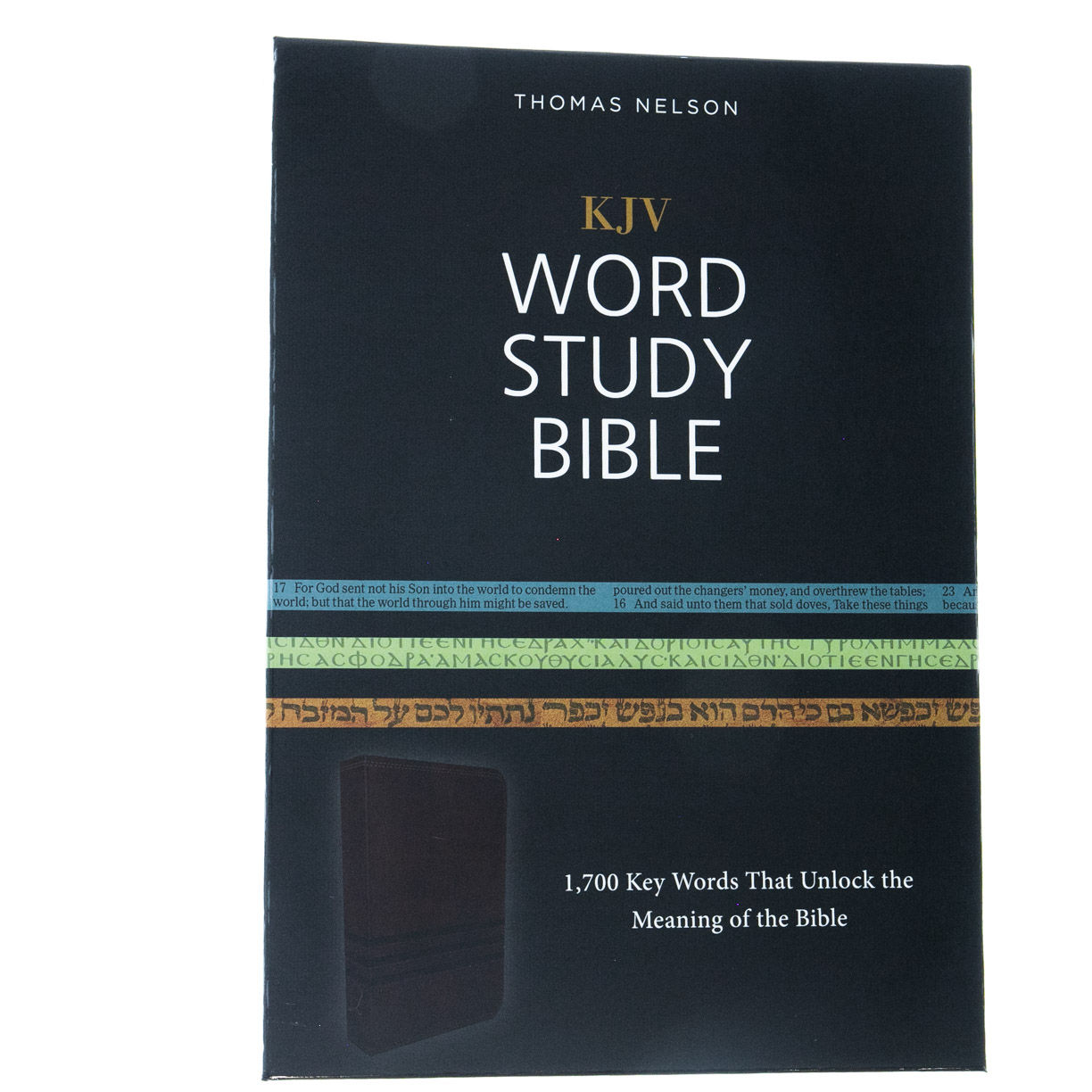 Image of KJV, Word Study Bible, Imitation Leather, Brown, Red Letter Edition